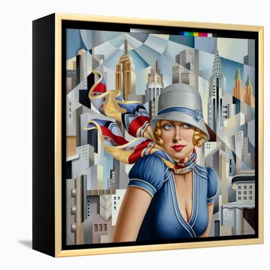 Summer in the City, 2015 (Oil on Linen)-Catherine Abel-Framed Premier Image Canvas