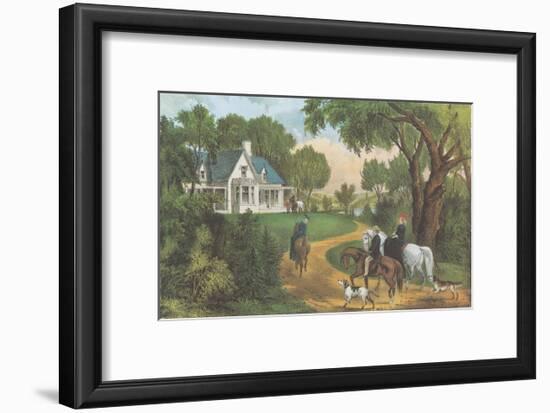 Summer in the Country-Currier & Ives-Framed Art Print