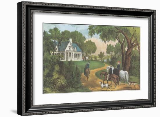 Summer in the Country-Currier & Ives-Framed Art Print