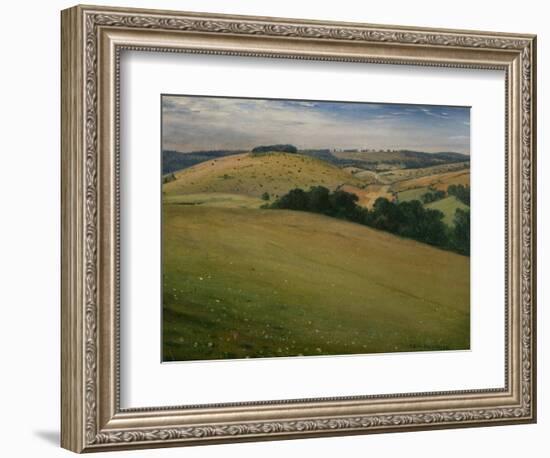 Summer in the Downs, 1946 (Oil on Canvas)-Christopher Richard Wynne Nevinson-Framed Giclee Print