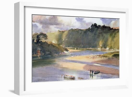 Summer in the Estuary, Devon, (W/C)-Trevor Chamberlain-Framed Giclee Print