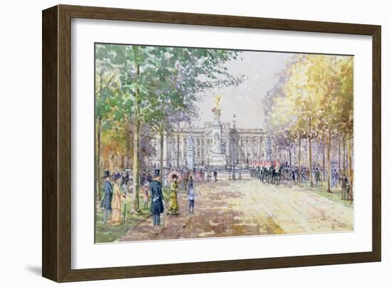 Summer in the Mall, C.1910-John Sutton-Framed Giclee Print