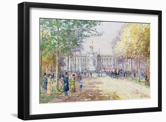 Summer in the Mall, C.1910-John Sutton-Framed Giclee Print