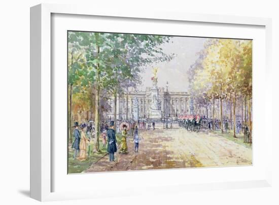 Summer in the Mall, C.1910-John Sutton-Framed Giclee Print