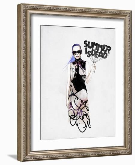 Summer Is Dead-Mydeadpony-Framed Art Print