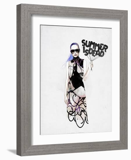 Summer Is Dead-Mydeadpony-Framed Art Print