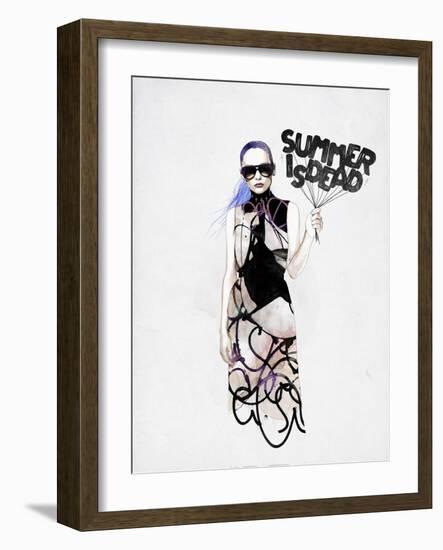 Summer Is Dead-Mydeadpony-Framed Art Print