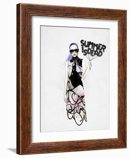 Summer Is Dead-Mydeadpony-Framed Art Print