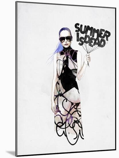 Summer Is Dead-Mydeadpony-Mounted Art Print