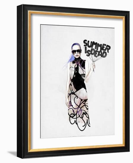 Summer Is Dead-Mydeadpony-Framed Art Print