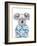 Summer Koala (Blue)-Balazs Solti-Framed Art Print