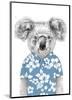 Summer Koala (Blue)-Balazs Solti-Mounted Art Print