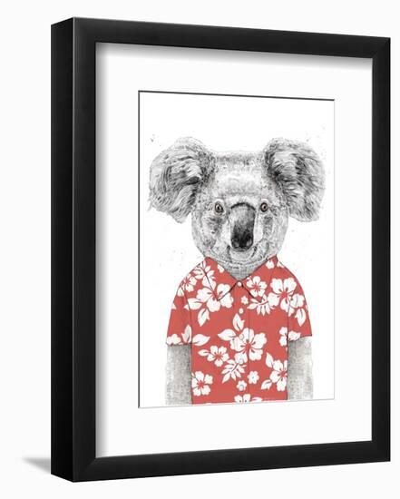 Summer Koala (Red)-Balazs Solti-Framed Premium Giclee Print