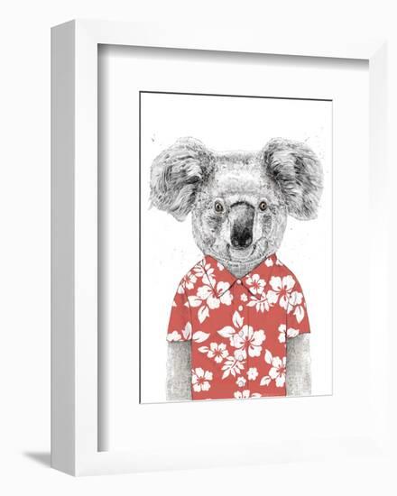Summer Koala (Red)-Balazs Solti-Framed Premium Giclee Print