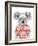 Summer Koala (Red)-Balazs Solti-Framed Art Print