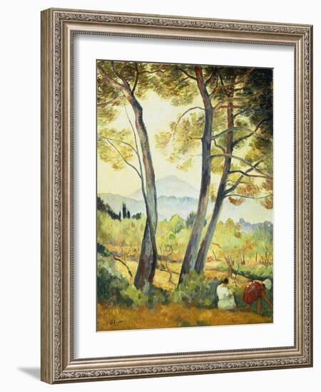 Summer Landscape in the South of France-Henri Lebasque-Framed Giclee Print