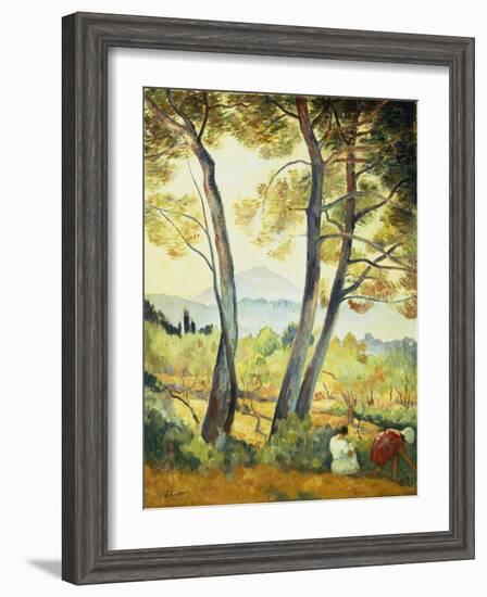 Summer Landscape in the South of France-Henri Lebasque-Framed Giclee Print