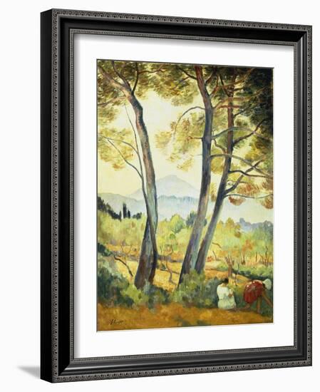 Summer Landscape in the South of France-Henri Lebasque-Framed Giclee Print