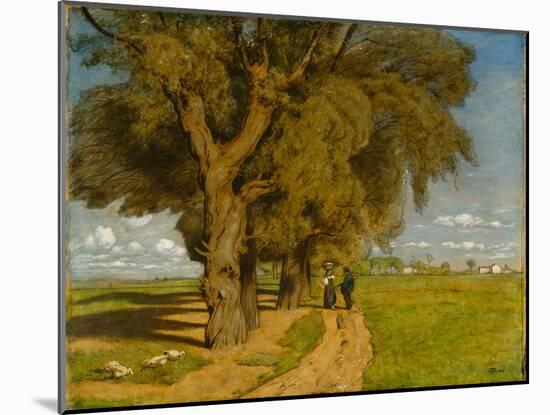 Summer (Landscape near Karlsruhe), 1891 (Oil on Canvas)-Hans Thoma-Mounted Giclee Print