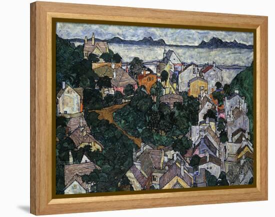 Summer Landscape; Sommerlandschaft, 1917-Egon Schiele-Framed Premier Image Canvas