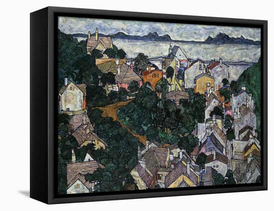 Summer Landscape; Sommerlandschaft, 1917-Egon Schiele-Framed Premier Image Canvas