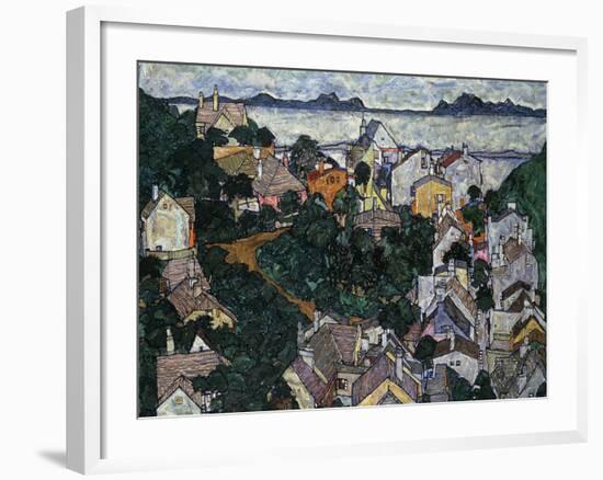 Summer Landscape; Sommerlandschaft, 1917-Egon Schiele-Framed Giclee Print