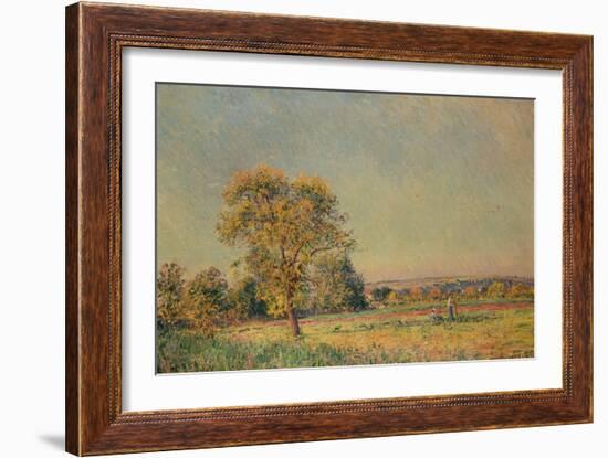 Summer Landscape with Large Tree, 1886-Alfred Sisley-Framed Giclee Print