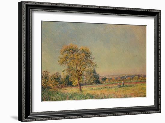 Summer Landscape with Large Tree, 1886-Alfred Sisley-Framed Giclee Print