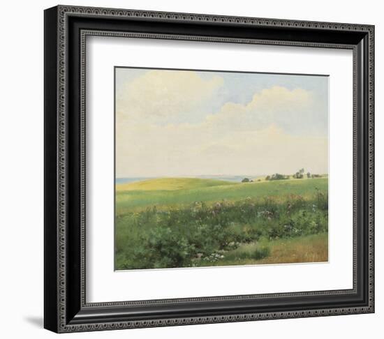 Summer Landscape with Rolling Fields-Carl Frederic Aagaard-Framed Premium Giclee Print