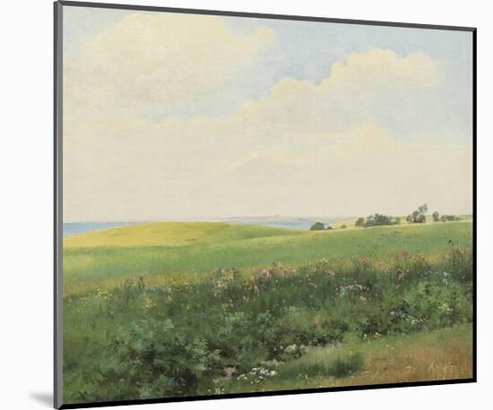 Summer Landscape with Rolling Fields-Carl Frederic Aagaard-Mounted Premium Giclee Print