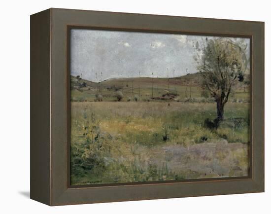 Summer Landscape-Jules Bastien-Lepage-Framed Premier Image Canvas