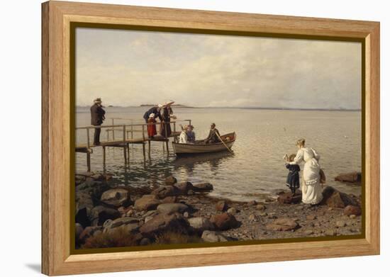 Summer life at the beach, 1899-Fritz Thaulow-Framed Premier Image Canvas