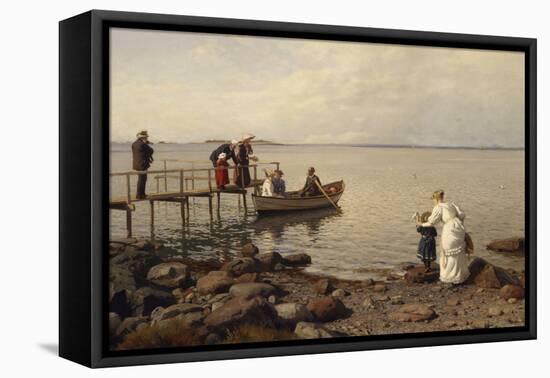 Summer life at the beach, 1899-Fritz Thaulow-Framed Premier Image Canvas