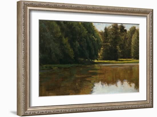 Summer Light - White Pine Rd Pond-Michael Budden-Framed Giclee Print