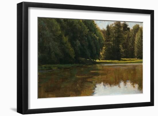 Summer Light - White Pine Rd Pond-Michael Budden-Framed Giclee Print