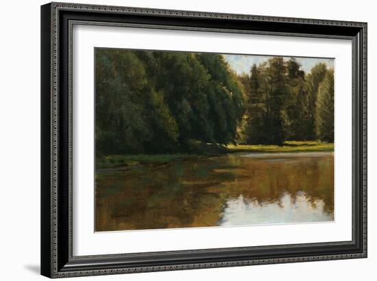 Summer Light - White Pine Rd Pond-Michael Budden-Framed Giclee Print