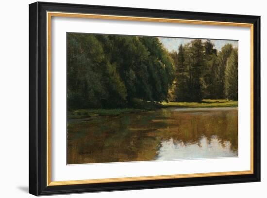 Summer Light - White Pine Rd Pond-Michael Budden-Framed Giclee Print