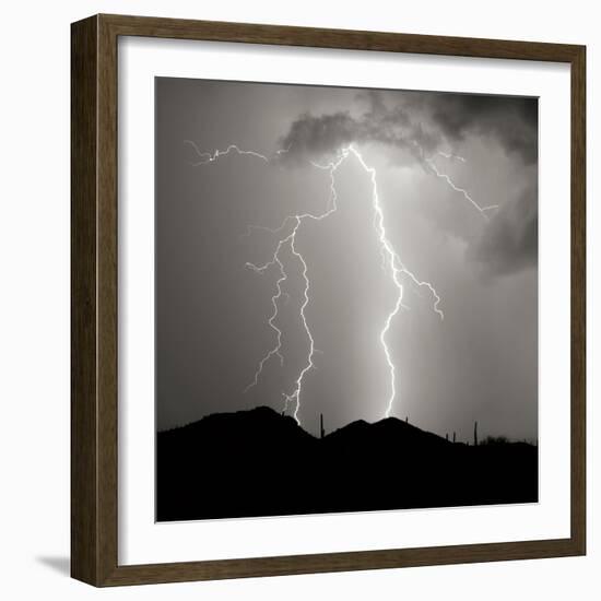 Summer Lightning I BW-Douglas Taylor-Framed Photographic Print