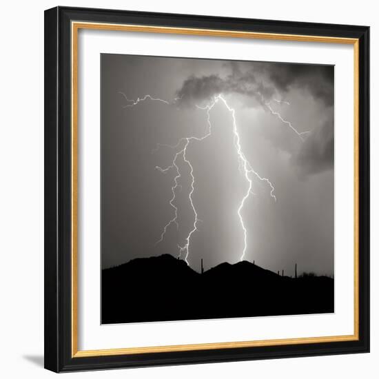 Summer Lightning I BW-Douglas Taylor-Framed Photographic Print