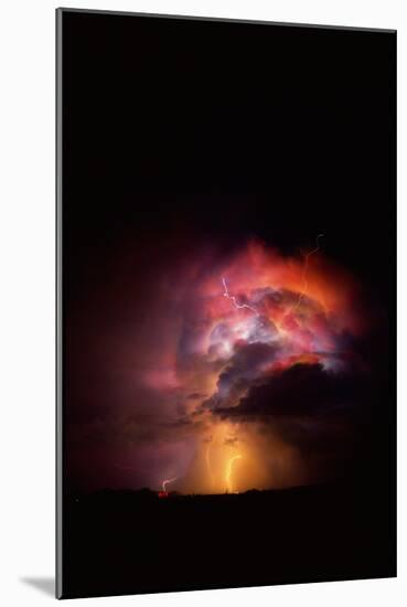 Summer Lightning Storm Near Tucson, Arizona-Keith Kent-Mounted Photographic Print