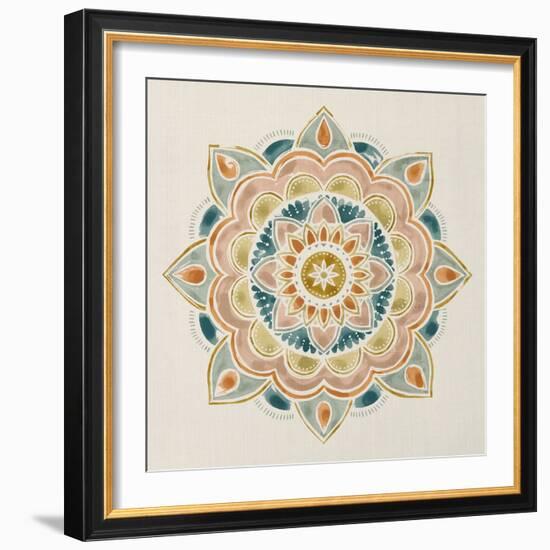 Summer Mandala I-Victoria Borges-Framed Art Print