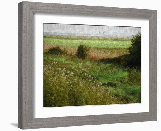 Summer Meadow, 2019, painting-Helen White-Framed Giclee Print