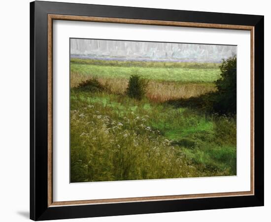 Summer Meadow, 2019, painting-Helen White-Framed Giclee Print