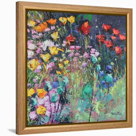 Summer Meadow Flowers-Sylvia Paul-Framed Premier Image Canvas