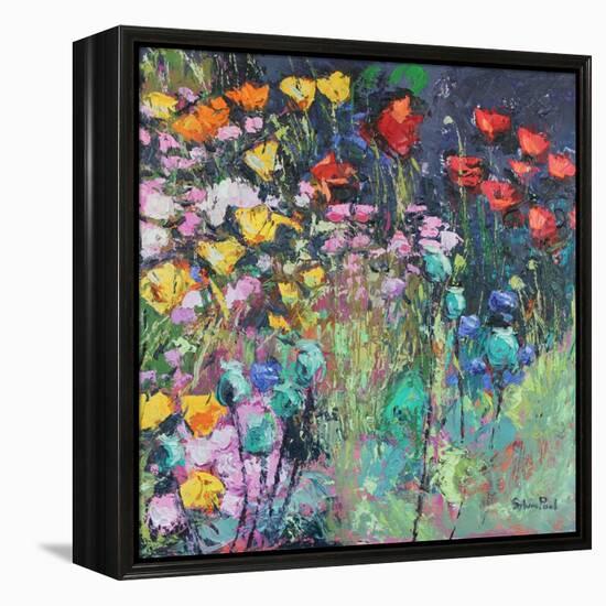 Summer Meadow Flowers-Sylvia Paul-Framed Premier Image Canvas