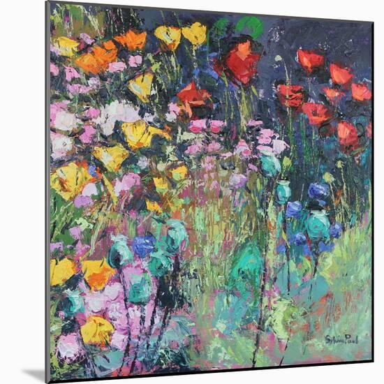 Summer Meadow Flowers-Sylvia Paul-Mounted Giclee Print