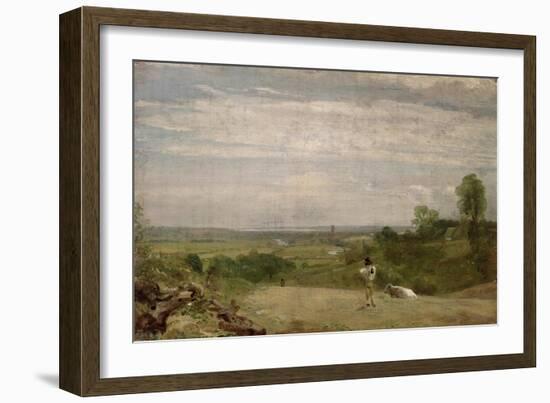 Summer Morning: Dedham from Langham-John Constable-Framed Giclee Print