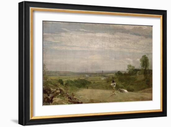 Summer Morning: Dedham from Langham-John Constable-Framed Giclee Print