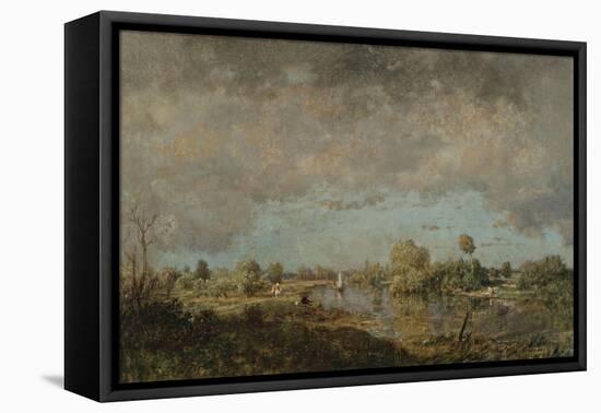 Summer Morning on the Oise River, 1850-Jean-Baptiste-Camille Corot-Framed Premier Image Canvas