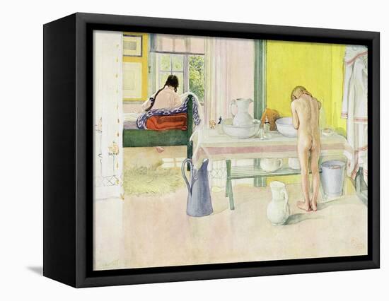 Summer Morning, Published in "Lasst Licht Hinin," ("Let in More Light") 1908-Carl Larsson-Framed Premier Image Canvas